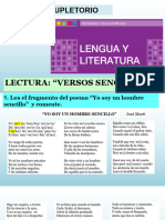 Lectura Versos Sencillos