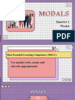 Modals: Quarter 1 Week4
