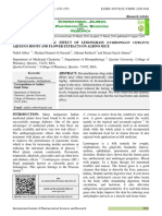 Study of Antidiabetic Effect of Lemongrass (Cymbopogon Citratus)