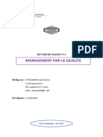 Exercices Dapplication Linformation Dans Lentreprise Et La Qualité Totale