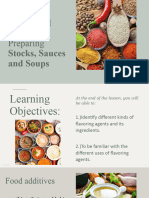 Understand Concepts in Preparing Stocks, Sauces and Soup - 2