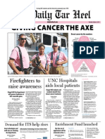 The Daily Tar Heel For October 4, 2011.