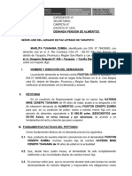 Demanada de Alimentos de Menor de Edad en Monto Fijo 1