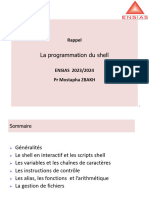 Rappel - Programmation Des Shells