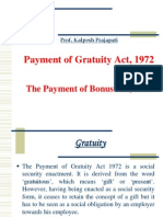 Payment of Gratuity Act, 1972