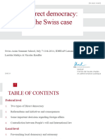 Direct Democracy The Swiss Case