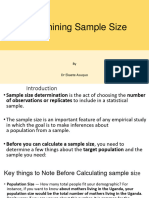 Determining Sample Size