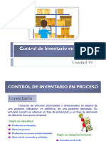 Control de Inventario en Proceso: Unidad VI