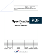 Cable Specification 400kV AL-800SQ