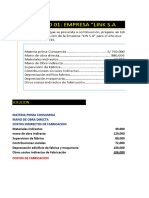 Solucion: Materia Prima Consumida Mano de Obra Directa Costos Indirectos de Fabricacion