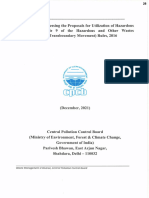 Procedure For Processing The Proposal For Utilization of Hazardous Waste Under Rule 9, of HWM Rules 2016