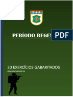 Período Regencial - 20 Exercícios Gabaritados