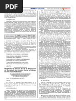 Normas Legales: Modifican El Artículo 10 de La Resolución de Secretaría de Gestión Social y Diálogo #014-2021-PCM/SGSD