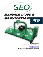 Manuale Uso e Manutenzione Trincia GEO