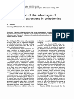 A Consideration of The Advantages of Second Molar Extractions (Lehman1979)