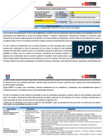 HGE - Planificación Unidad 5 - 3ro Grado