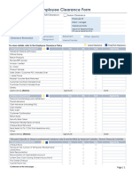 Employee Clearance Form