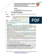 INFORME Nº098-2022-UOP-GIATMPA Aprobacion de Suspencion de Plazo N°01 CENTRO DE SALUD +10 Dias Adicionales