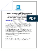 Premier Academy of Professionals: ISO 9001:2008 Certified Training Institute