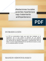 Manifestaciones Bucales en Pacientes Hipertensos Bajo Tratamiento Antihipertensivo