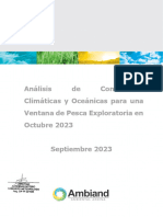 Análisis de Condiciones Climáticas y Oceánicas para Una Ventana de Pesca Exploratoria en Octubre 2