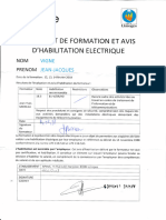 Habilitation Electrique JJV