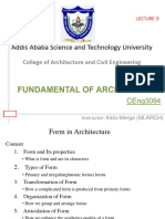 Lecture 3 - Fund Arch 3, Form