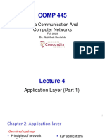 Lecture 4 ApplicationLayer COMP445