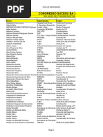 CONGRESSO SUCESU BA 2023 - Relação de Congressistas