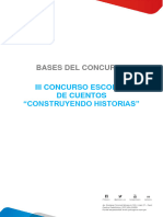 2023 - Bases Concurso Escolar de Cuento. Construyendo Historias