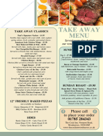 TCIW Takeaway Menu