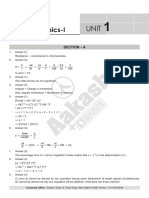 Mechanics-I: Section - A