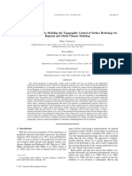 An Efficient Approach To Modeling The Topographic Control of Surface Hydrology For Regional and Global Climate Modeling, Marc Stieglitz, 1997