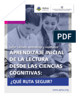 Aprendizaje Inicial de La Lectura Desde Las Ciencias Cognitivas - Que Ruta Seguir - P