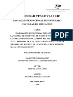 Elaboración de Material Educativo Aplicando La Técnica de Escultura de Raices y Su Influencia en La Creatividad