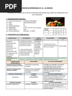 Sesión de Aprendizaje #11 - Iii Unidad: Competencia Capacidades Campos Temáticos Desempeños Instrument O