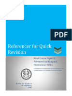 Audit Quick Reference