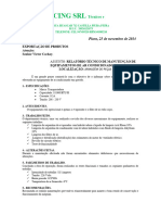 Modelos de Relatórios Mmto e Reparação de Equipamentos de Ar Condicionado