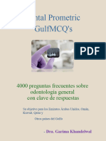 Ejemplo de Folleto de MCQ de Prometric Dental