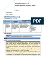 Sesión de Aprendizaje Personal Social 11 de Setiembre