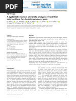 A Systematic Review and Meta-Analysis of Nutrition Interventions For Chronic Noncancer Pain