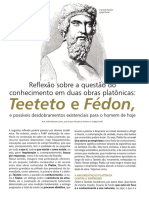 Reflexão Sobre A Questão Do Conhecimento em Duas Obras Platônicas