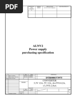 Alnv2 Power Supply Purchasing Specification: Converter 3,3V 12A, 5V 12A, 4x+5VI-0,2A, +3,3VS-2,5uA