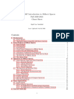 Introduction To Hilbert Spaces Cheet Sheet