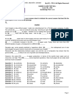 File R Guided Cloze Test No.1 Passage FCE