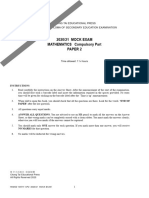 2020/21 MOCK EXAM MATHEMATICS Compulsory Part Paper 2