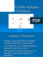 Application of Stable Isotopes in Petroleum