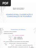 Aula 04 - Nomenclatura e Classificação de Polímeros