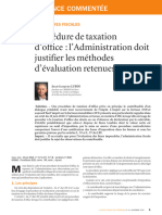 Procédure de Taxation D'office