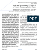 Time Series Analysis and Forecasting of COVID-19 Trends in Coffee County, Tennessee, United States